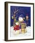 Sledding Duo-Todd Williams-Framed Art Print