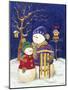 Sledding Duo-Todd Williams-Mounted Art Print