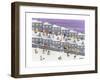 Sledding in the Streets-Gordon Barker-Framed Premium Giclee Print