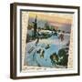 Sledding Montage 1-null-Framed Giclee Print