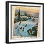 Sledding Montage 1-null-Framed Giclee Print