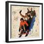 Sledding Montage 2-null-Framed Giclee Print