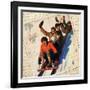 Sledding Montage 2-null-Framed Giclee Print