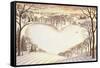 Sledding-Dan Craig-Framed Stretched Canvas