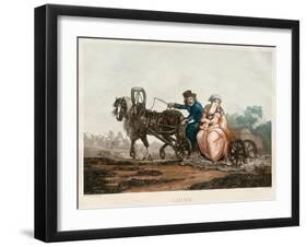 Sledge Driving, 1830-1840S-Michel François Damam-Demartrait-Framed Giclee Print