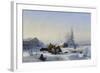 Sledge on Ice (Winter in a Former Wine Village), 1849-Leo Lagorio-Framed Giclee Print