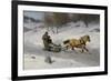 Sledge Ride, 1889-Axel Hjalmar Ender-Framed Giclee Print