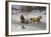 Sledge Ride, 1889-Axel Hjalmar Ender-Framed Giclee Print