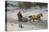 Sledge Ride, 1889-Axel Hjalmar Ender-Stretched Canvas