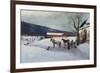 Sledge Ride from Farm Yard-Axel Hjalmar Ender-Framed Giclee Print