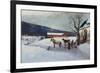 Sledge Ride from Farm Yard-Axel Hjalmar Ender-Framed Giclee Print