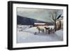 Sledge Ride from Farm Yard-Axel Hjalmar Ender-Framed Giclee Print