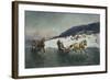 Sledge Ride on the Ice-Axel Hjalmar Ender-Framed Giclee Print