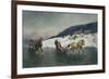 Sledge Ride on the Ice-Axel Hjalmar Ender-Framed Giclee Print