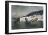 Sledge Ride on the Ice-Axel Hjalmar Ender-Framed Giclee Print