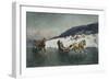 Sledge Ride on the Ice-Axel Hjalmar Ender-Framed Giclee Print