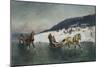 Sledge Ride on the Ice-Axel Hjalmar Ender-Mounted Giclee Print
