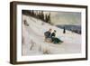 Sledge Riding and Skiing-Axel Hjalmar Ender-Framed Giclee Print