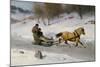 Sledge riding by Axel Hjalmar Ender-Axel Hjalmar Ender-Mounted Giclee Print