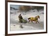 Sledge riding by Axel Hjalmar Ender-Axel Hjalmar Ender-Framed Giclee Print