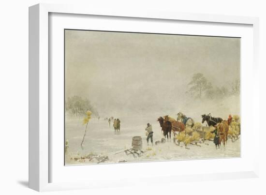Sledges on the Ice, 1873-Arthur Nikutowski-Framed Giclee Print