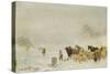 Sledges on the Ice, 1873-Arthur Nikutowski-Stretched Canvas