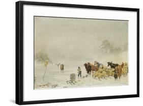 Sledges on the Ice, 1873-Arthur Nikutowski-Framed Giclee Print