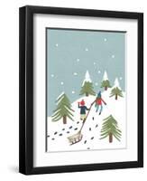 Sledging, 2014-Isobel Barber-Framed Giclee Print