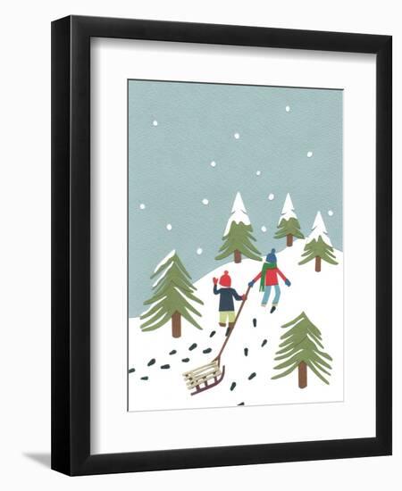 Sledging, 2014-Isobel Barber-Framed Giclee Print