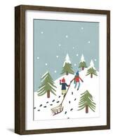 Sledging, 2014-Isobel Barber-Framed Giclee Print