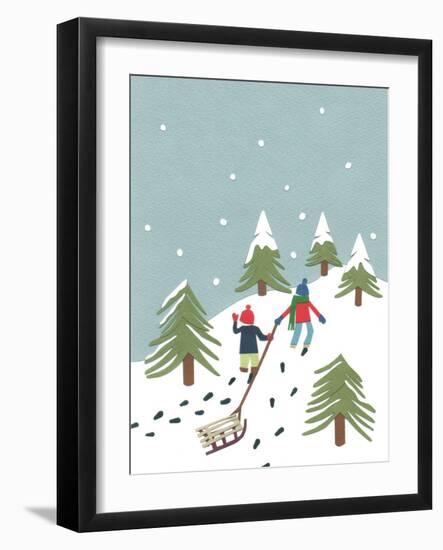 Sledging, 2014-Isobel Barber-Framed Giclee Print