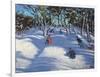 Sledging at Ladmanlow, 2012-Andrew Macara-Framed Giclee Print