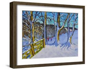 Sledging,Dam Lane,Derbyshire,2017-Andrew Macara-Framed Giclee Print