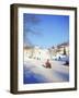 Sledging for Fun, Near Oslo, Norway, Scandinavia-David Lomax-Framed Photographic Print