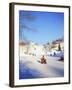 Sledging for Fun, Near Oslo, Norway, Scandinavia-David Lomax-Framed Photographic Print