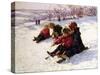 Sledging II-Paul Gribble-Stretched Canvas