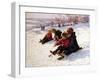 Sledging II-Paul Gribble-Framed Giclee Print