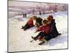 Sledging II-Paul Gribble-Mounted Giclee Print