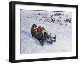 Sledging III-Paul Gribble-Framed Giclee Print