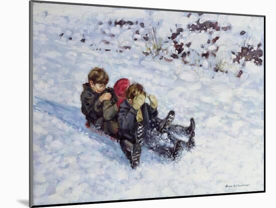 Sledging III-Paul Gribble-Mounted Giclee Print