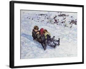 Sledging III-Paul Gribble-Framed Giclee Print