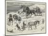 Sledging in the Isle of Bute-null-Mounted Giclee Print