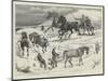 Sledging in the Isle of Bute-null-Mounted Giclee Print