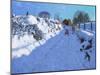 Sledging, near Oakerthorpe Rd, Wirksworth, 2021 (oil on canvas)-Andrew Macara-Mounted Giclee Print