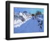 Sledging, near Oakerthorpe Rd, Wirksworth, 2021 (oil on canvas)-Andrew Macara-Framed Giclee Print