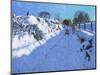 Sledging, near Oakerthorpe Rd, Wirksworth, 2021 (oil on canvas)-Andrew Macara-Mounted Giclee Print