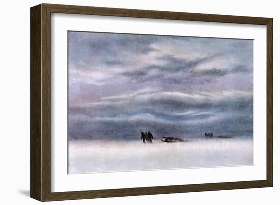 Sledging Party-Edward A. Wilson-Framed Art Print