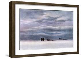 Sledging Party-Edward A. Wilson-Framed Art Print