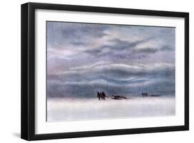 Sledging Party-Edward A. Wilson-Framed Art Print