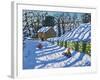 Sledging Upper Hulme Leek  2020 (oil on canvas)-Andrew Macara-Framed Giclee Print